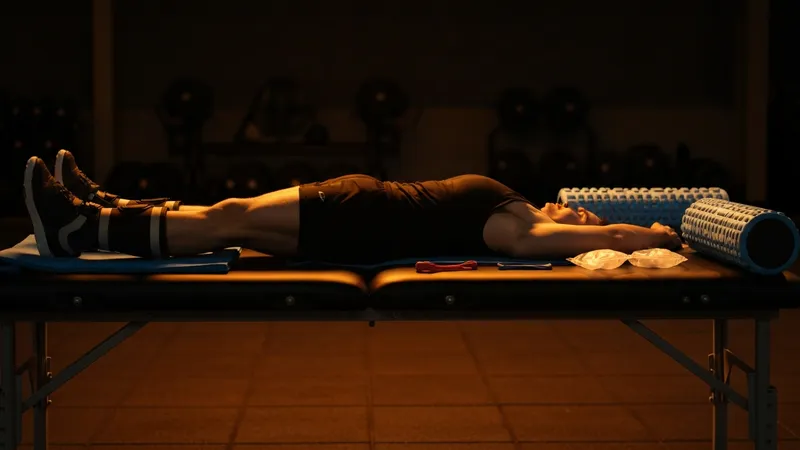 Aplicación de crioterapia localizada después de un entrenamiento intensivo